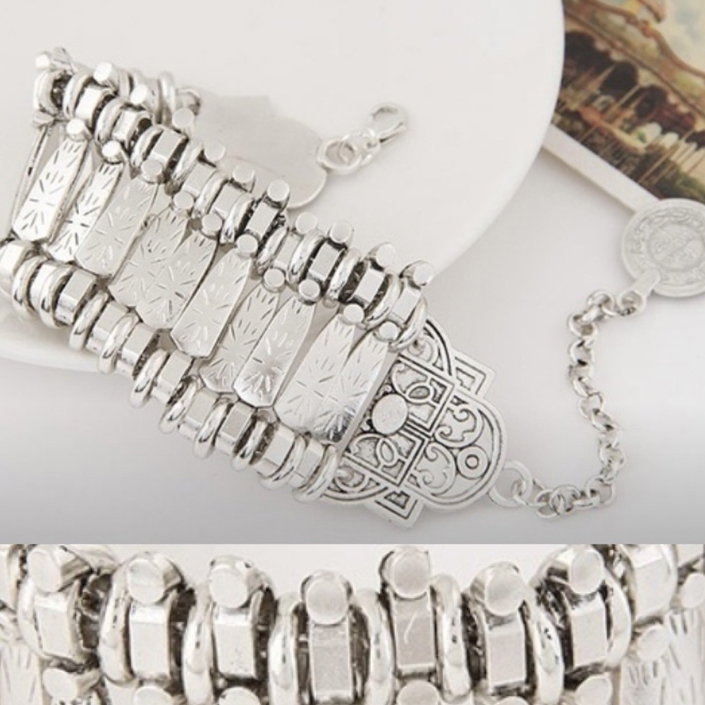 5 {for} 25 ✨ Silver Festival Jewelry Metal Cuff